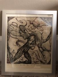Russian Nude Etching