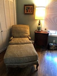 Century Furniture Chair and Ottoman