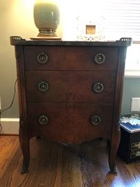 Mahogany 3 Drawer Side Table