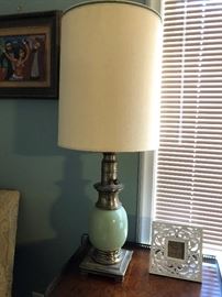 Mid Century STIFFEL Ostrich Egg Lamp