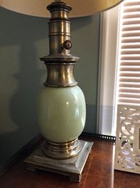 Mid Century STIFFEL Ostrich Egg Lamp