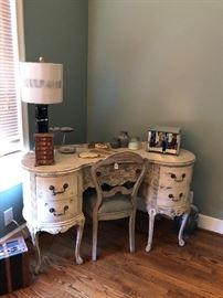 French Vanity Desk and Chair