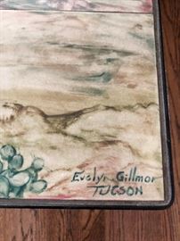 Landscape Tile Top Table by Evelyn Gillmor of Tucson, Arizona