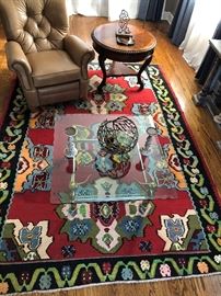 Oriental Flat Weave Area Rug