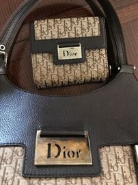 Christian Dior Monogram Signature Tote and Matching Wallet