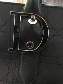 Christian Dior Black Leather Handbag