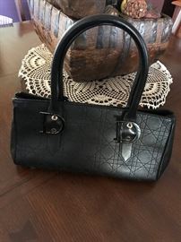 Christian Dior Black Leather Handbag