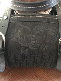 Christian Dior Embroidered Rose Handbag