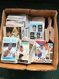 Large box with 1960’s baseball cards