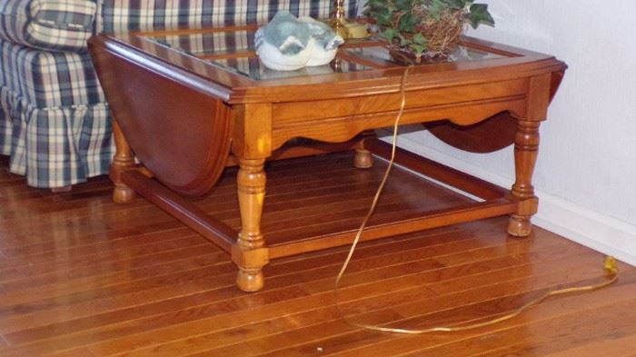 drop leaf glass top  Table ( this is the whatever you want to use it for Table) main floor 