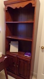 all wood Bookcase - upstairs