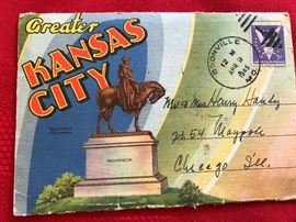 1945 Greater Kansas City Souvenir Post cards
