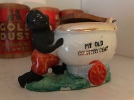 1950'S BLACK AMERICANA WITH TOILET MY OLD COUNTRY SEAT