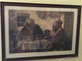 "A Penny Short" Art print Matted and Framed By Harry Roseland