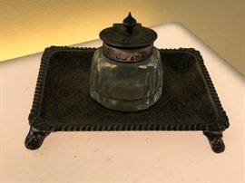 Antique Sterling Ink Well