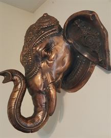 Copper Elephant Head