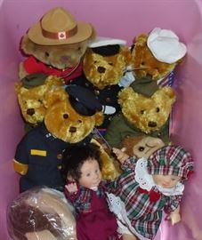 Miltary Beanie Babies and Dolls