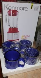 Kenmore Blender and Cups