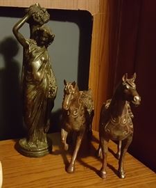Wooden Horses and Statue