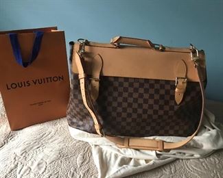 128.    Louis Vuitton large Bag/ can be used as Business Bag 💼Also.   Comes with Dust Bag.  100 year Anniversary Edition See all Photos    $2900.