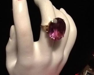Gorgeous 14K Gold Amethyst Ring.   $750