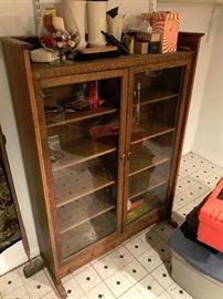 Antique Tiger Oak Cabinet