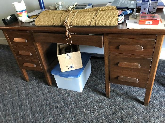 Antique Wood Desk $ 194.00