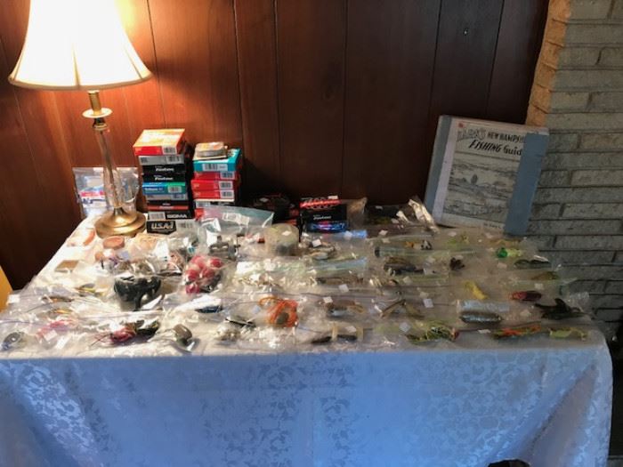 More fishing lures, reels, line