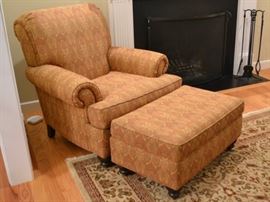 Ethan Allen chair and ottoman