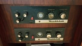 Heathkit components in the cabinet