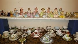 cups and saucers PLUS Josef figurines