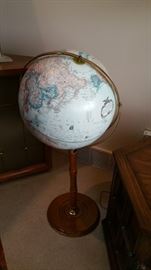 standing world globe