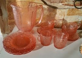 authentic Cherry Blossom pitcher plus child's tea set pieces - excellent and not repros!