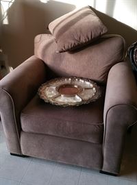 matching choco brown chair - sold separately from the couch