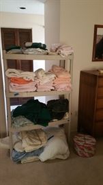 bed linens and blankets