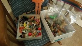 vintage plastic and celluloid animals