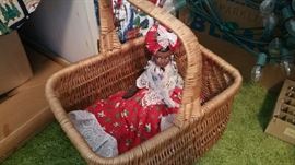 caribbean christmas doll