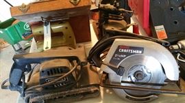 belt sander and circular saw