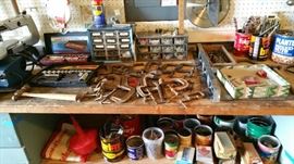 great selection of cast iron clamps - hardware - socket sets and more
