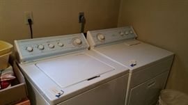 Older working Whirlpool washer and dryer