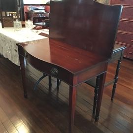 Game/card table with fold out top