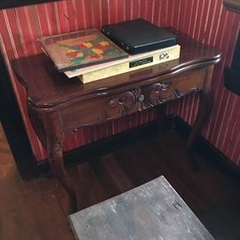 Card/game table with fold out top
