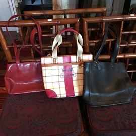 A few of the many Coach purses