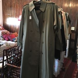Burberry lined trench coat