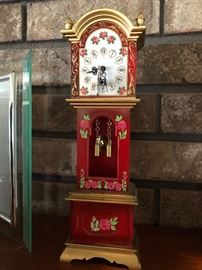 miniature grandfather clock