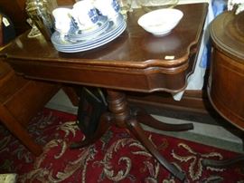 Mahogany Game Table: $25.00
