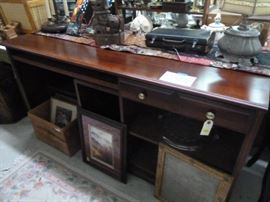 Mahogany Computer Desk: $72.50