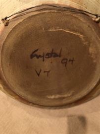 Very large pottery plate