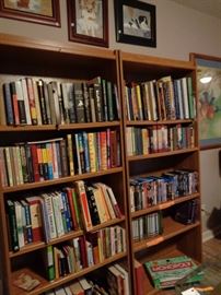bookshelves & books