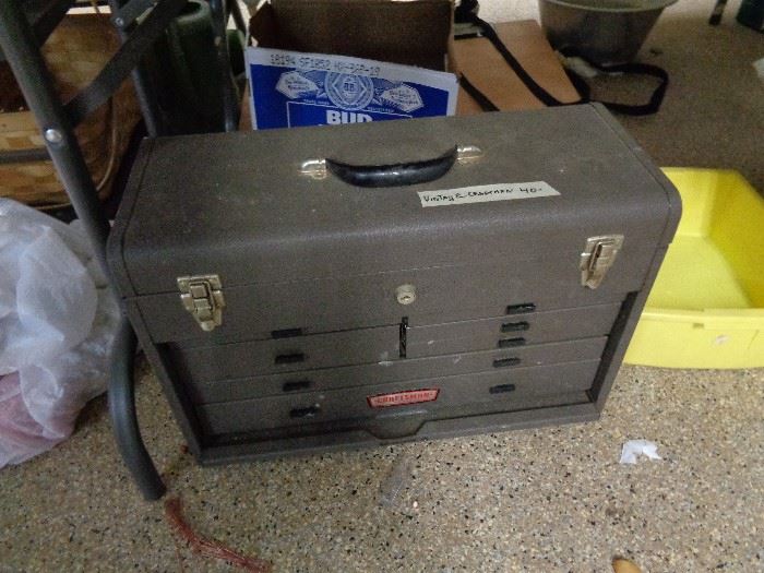 vintage Craftsman tool chest